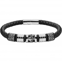 Браслет Zippo Five Charms Leather Bracelet с 5 шармами (22 см) купить в Перми