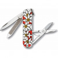 Нож перочинный Victorinox Edelweiss 0.6203.840 58мм 7 функций дизайн рукояти Эдельвейс купить в Перми