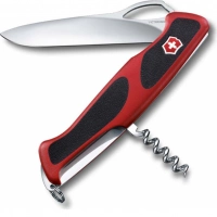 Нож перочинный Victorinox RangerGrip 63, сталь X55CrMo14, рукоять полиамид, красно-чёрный купить в Перми