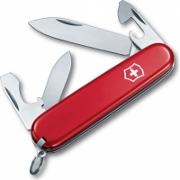 Нож перочинный Victorinox Recruit, сталь X55CrMo14, рукоять Cellidor®, красный купить в Перми