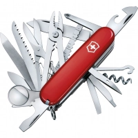 Нож перочинный Victorinox SwissChamp, сталь X55CrMo14, рукоять Cellidor®, красный купить в Перми