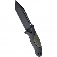 Нож с фиксированным клинком EX-F02 Black Tanto Blade, OD Green Handle 11.4 см. купить в Перми