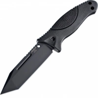 Нож с фиксированным клинком Hogue EX-F02 Black Tanto, сталь A2 Tool Steel, рукоять термопластик GRN, чёрный купить в Перми