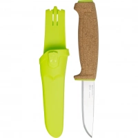 Нож с фиксированным лезвием Morakniv Floating Knife (S) Lime, сталь Sandvik 12C27, пробковая ручка купить в Перми