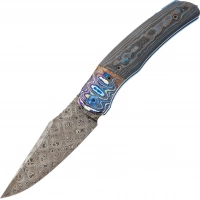 Складной нож TI-Rex Custom Assassin, сталь Balbach Damascus, рукоять Black Timascus CF купить в Перми