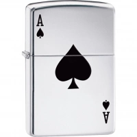 Зажигалка ZIPPO Armor™  Туз с покрытием High Polish Chrome купить в Перми