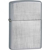 Зажигалка ZIPPO Linen Weave с покрытием Brushed Chrome, латунь/сталь, серебристая, матовая, 36x12x56 мм купить в Перми