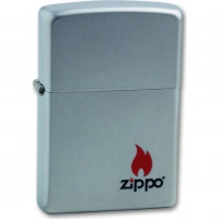 Зажигалка ZIPPO Satin Chrome, латунь с ник.-хром. покрыт., серебр., матовая, 36х56х12 мм купить в Перми